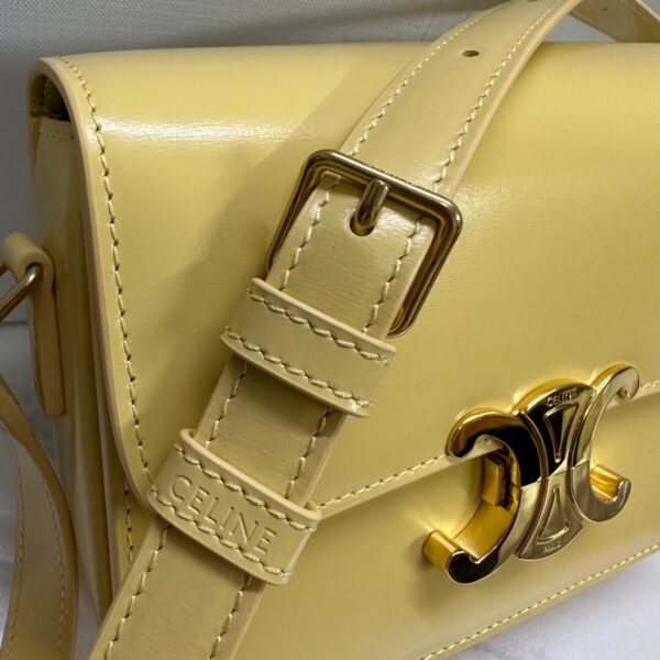 Celine Teen Leather Triomphe Bag - Image 4