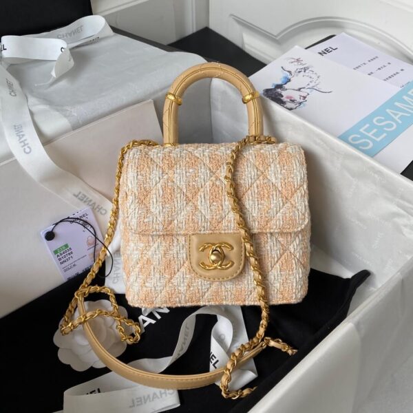 Chanel Matelasse 2 Way Top Handle Chain Shoulder Tote Bag