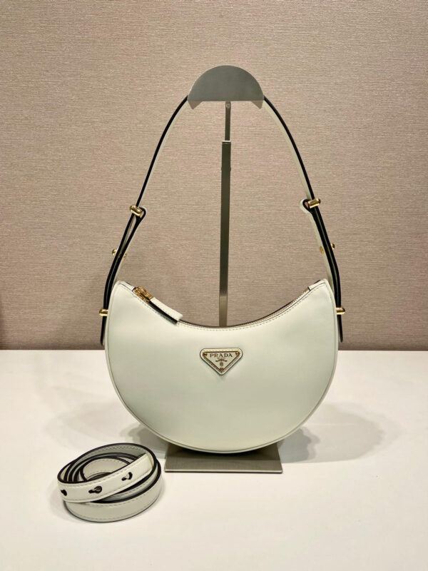 Prada Zip Leather Shoulder Bag