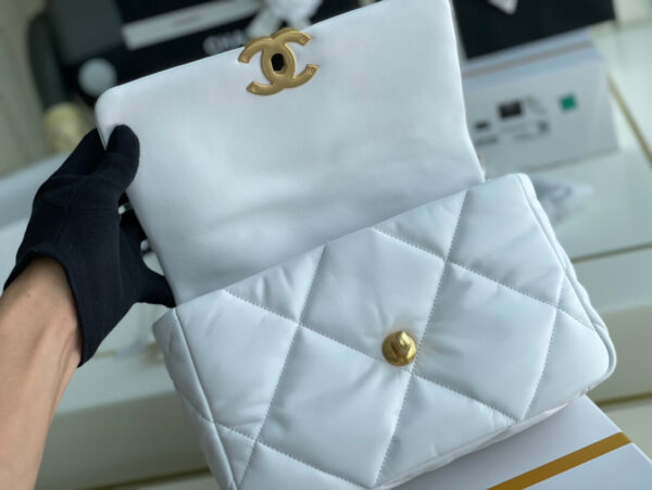 Chanel 19 Bag White - Image 3