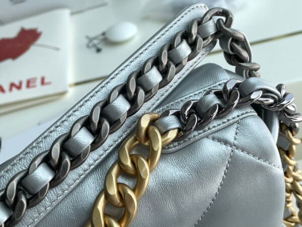 Chanel 19 Bag Gray Blue - Image 2