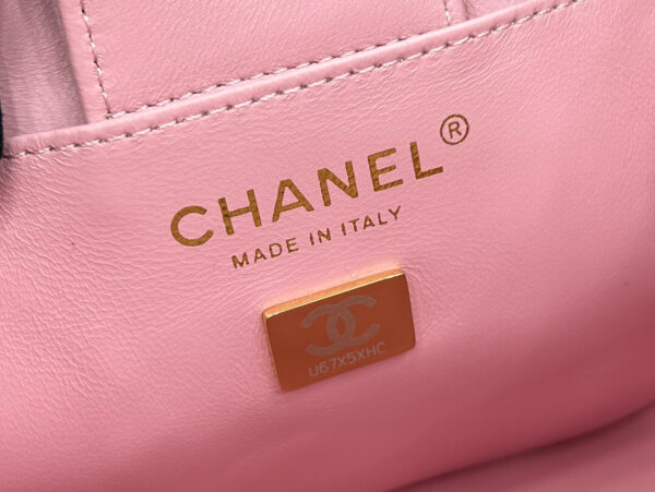 Chanel Classic Tote Bag Pink - Image 4