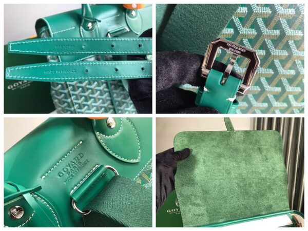 Goyard Alpin Green Backpack - Image 5