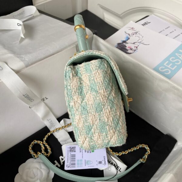 Chanel Matelasse 2 Way Top Handle Chain Shoulder Tote Bag - Image 3