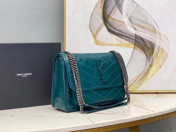 Women’s YSL Niki Medium Leather Shoulder Bag - Image 4