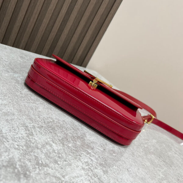 Prada Embleme Saffiano Shoulder Bag in Patent Leather - Image 4