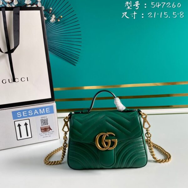 Gucci Marmont Mini Top Handle Bag - Image 8
