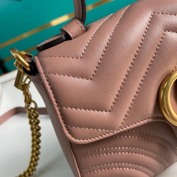 Gucci Marmont Mini Top Handle Bag - Image 4