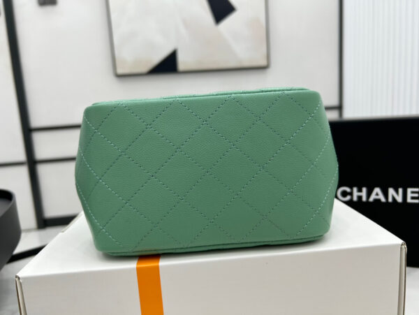 Chanel Classic Tote Bag Green - Image 8