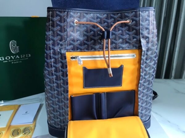Goyard Alpin Blue Backpack - Image 5