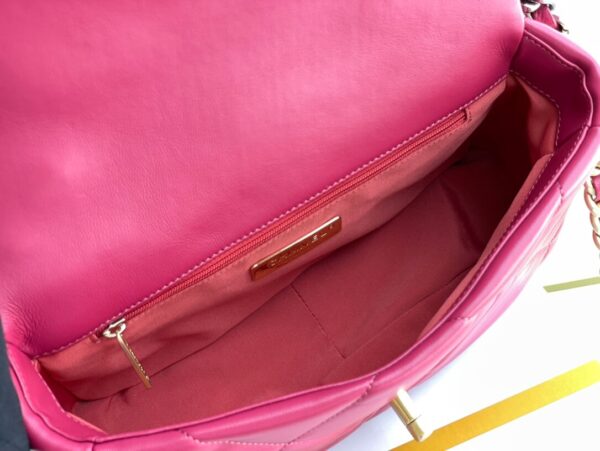 Chanel 19 Bag Dark Pink - Image 6