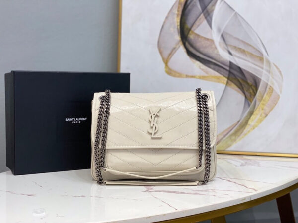 Women’s YSL Niki Medium Leather Shoulder Bag