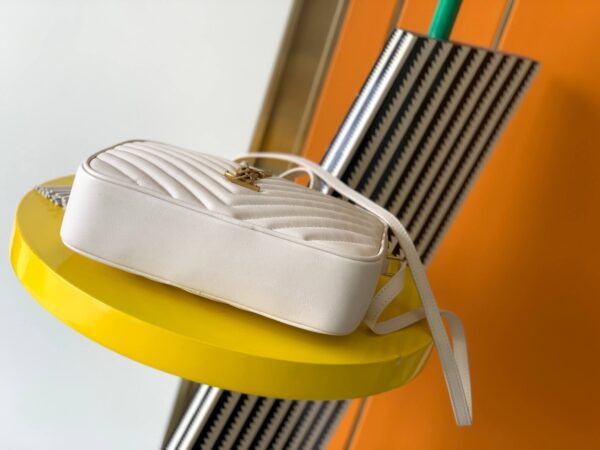 Saint Laurent Lou White Bag - Image 5