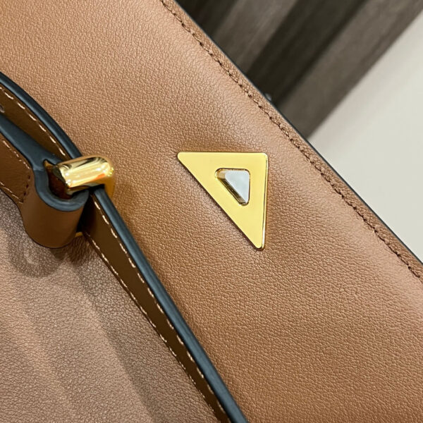 Prada Embleme Saffiano Shoulder Bag in Brown - Image 8