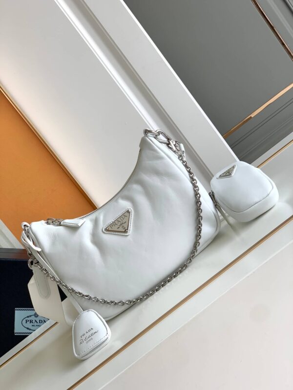 Prada Hobo White Bag
