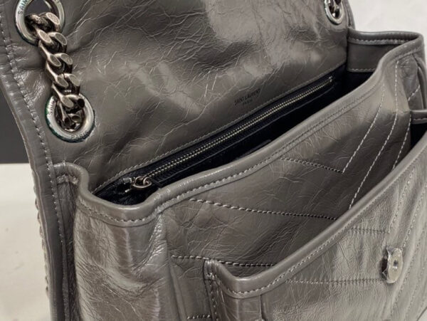 Women's YSL Niki Medium Leather Shoulder Bag - Image 7