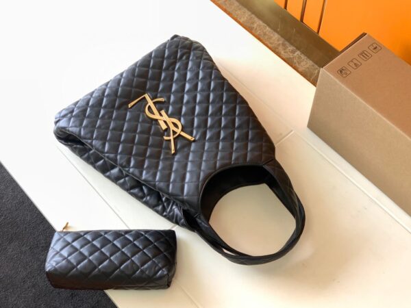 YSL Icare Maxi Shopping Bag Black - Image 7