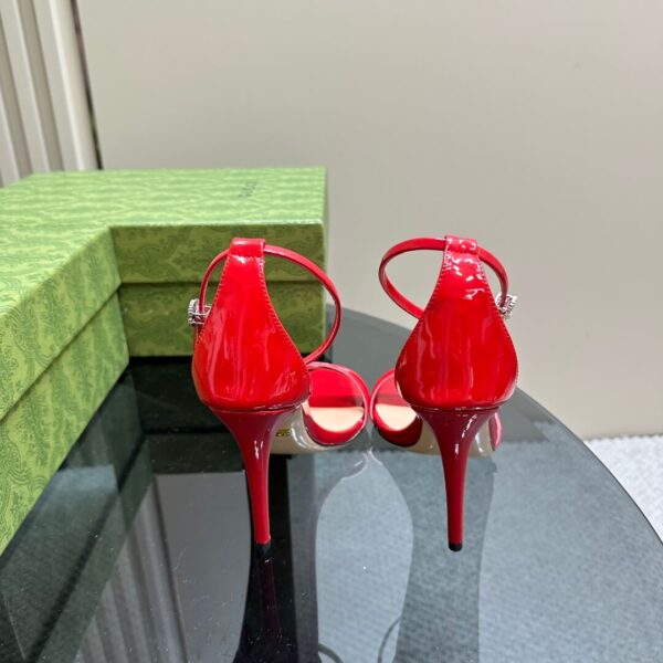 Gucci Women Metallic Heel - Image 8