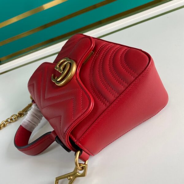 Gucci Marmont Mini Top Handle Bag - Image 9