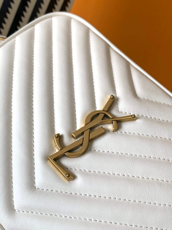 Saint Laurent Lou White Bag - Image 7