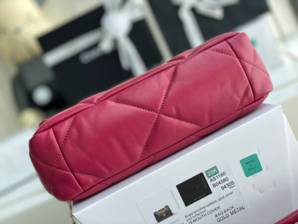 Chanel 19 Bag Dark Pink - Image 8