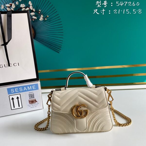 Gucci Marmont Mini Top Handle Bag - Image 8