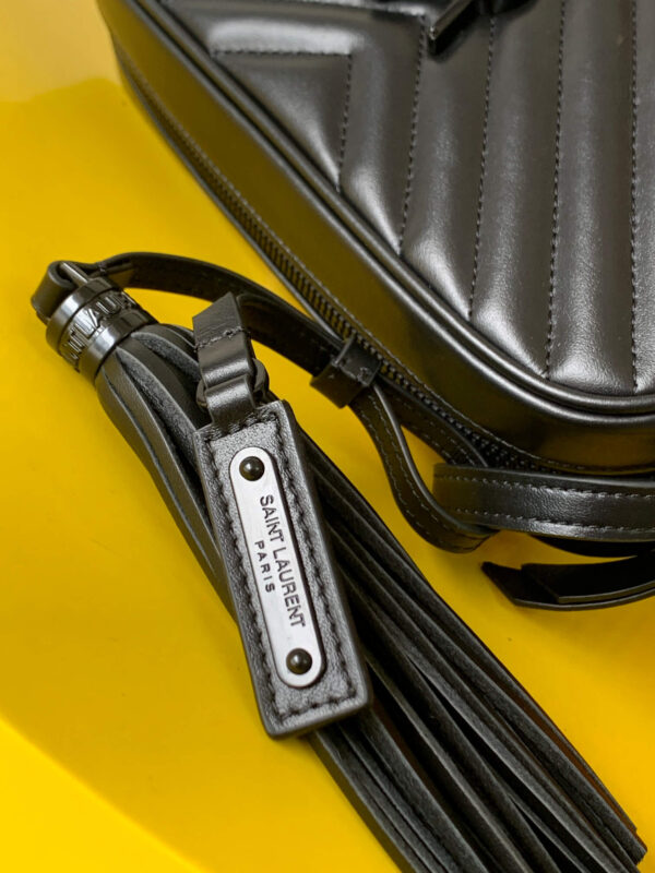 Saint Laurent Lou Black Bag With Black Hardware - Image 8