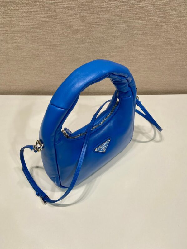 Prada Small Padded Blue Bag - Image 8