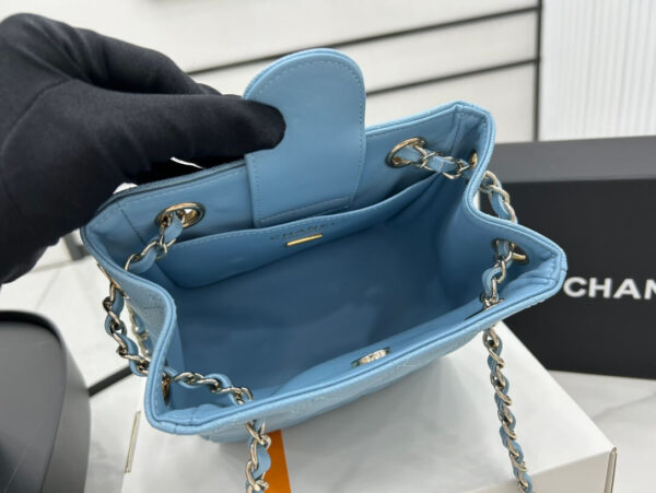 Chanel Classic Tote Bag Sky Blue - Image 5