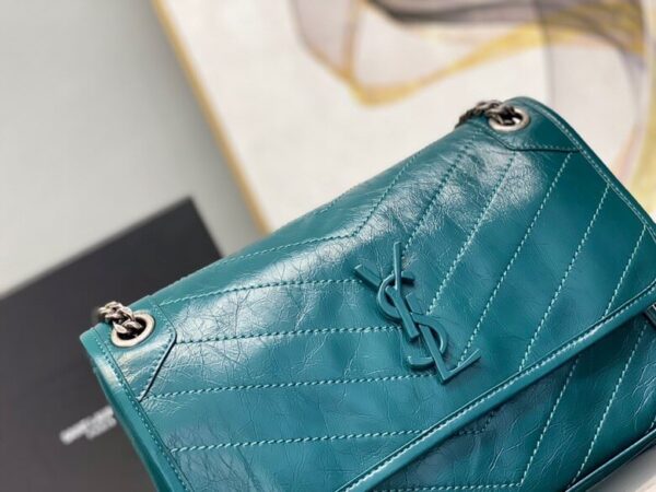 Women’s YSL Niki Medium Leather Shoulder Bag - Image 7