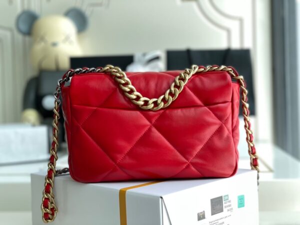 Chanel 19 Bag Red - Image 9