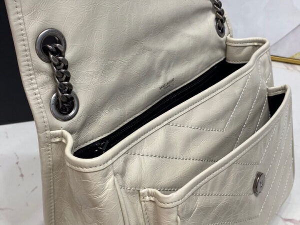 Women’s YSL Niki Medium Leather Shoulder Bag - Image 9