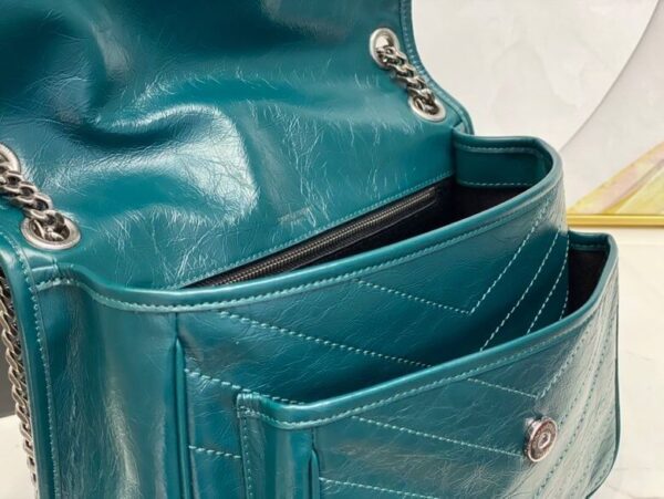 Women’s YSL Niki Medium Leather Shoulder Bag - Image 8