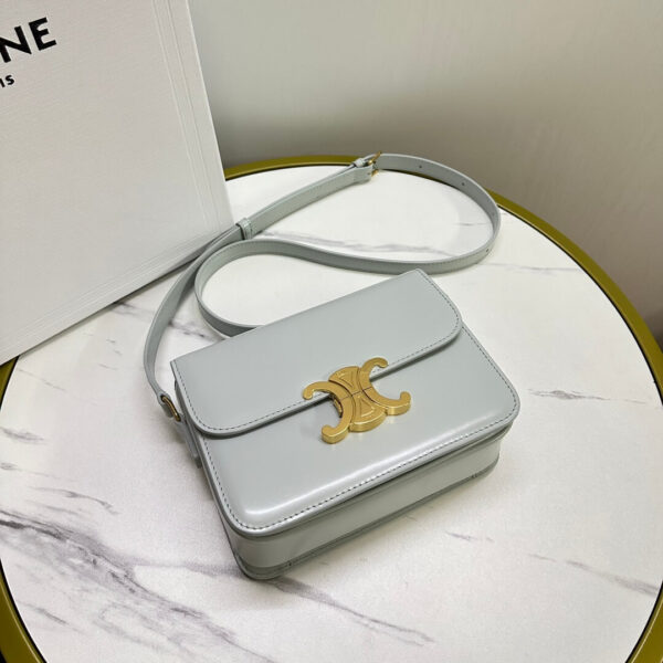 Celine Teen Leather Triomphe Bag - Image 7