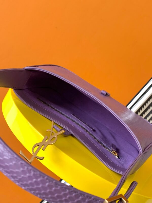 YSL Le 5 a 7 Hobo Bag Purple - Image 7