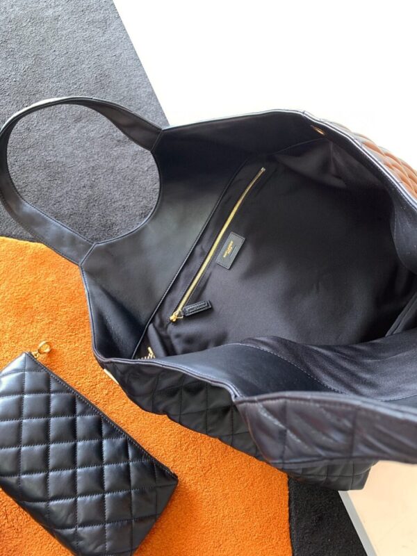 YSL Icare Maxi Shopping Bag Black - Image 8