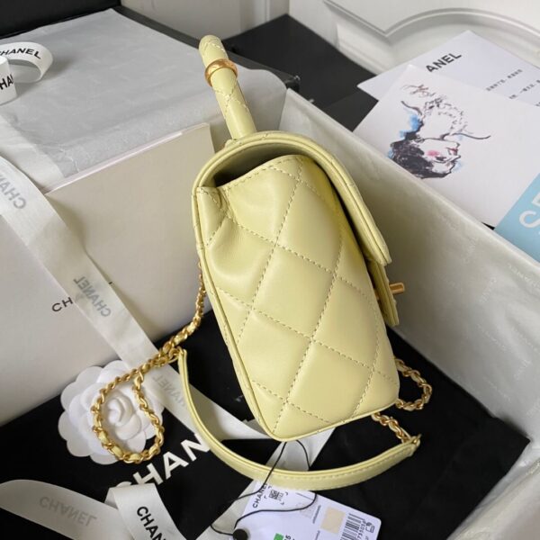 Chanel Matelasse 2 Way Top Handle Chain Shoulder Tote Bag - Image 5