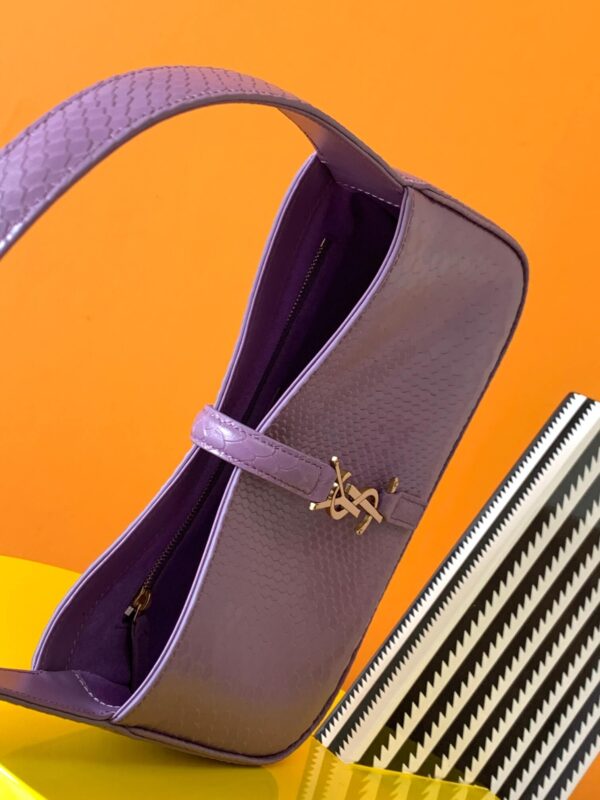 YSL Le 5 a 7 Hobo Bag Purple - Image 8