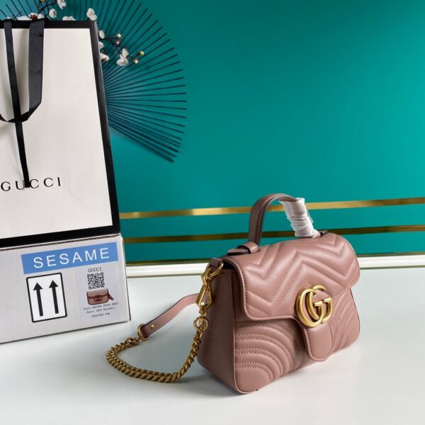 Gucci Marmont Mini Top Handle Bag - Image 9