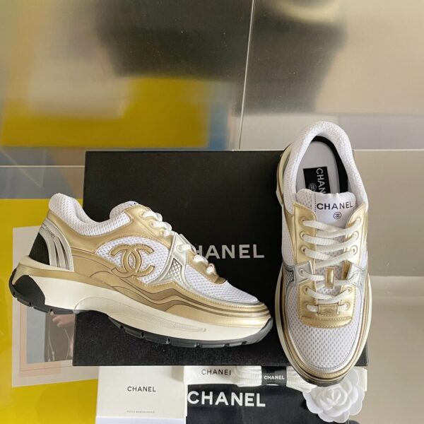 Women's Chanel CC Sneakers - Image 8