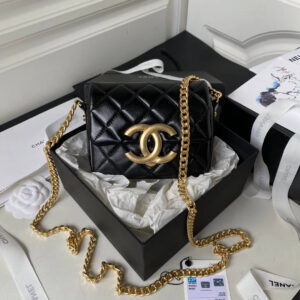 Chanel Leather Flap Bag Black