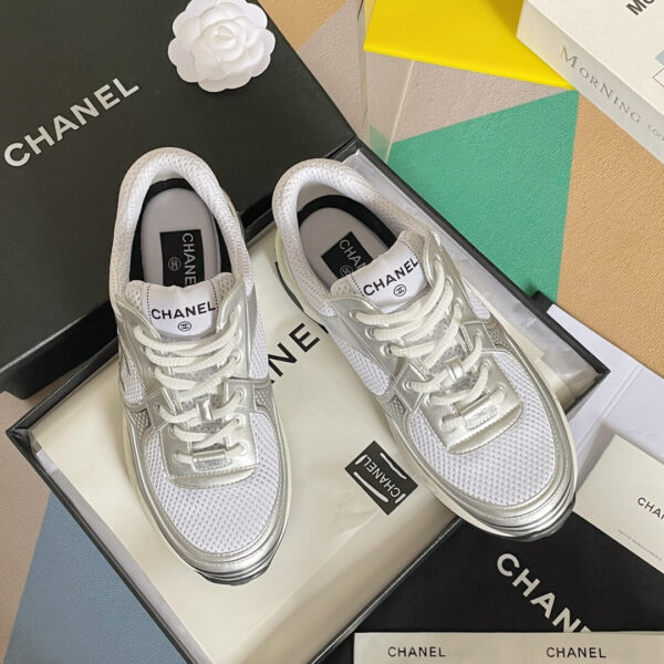 Women's Chanel CC Sneakers - Image 9