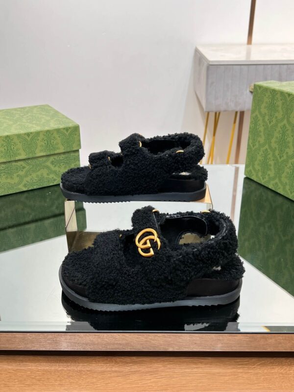 Gucci Merino Wool Sandals - Image 2
