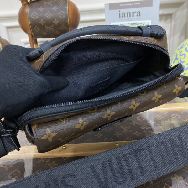LV Monogram Macassar S Lock Messenger Bag - Image 2
