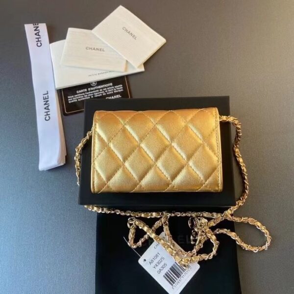 Chanel Gold Waist Mini Wallet - Image 2