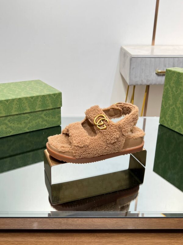 Gucci Merino Wool Sandals - Image 4