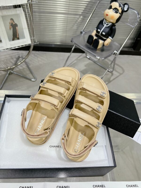 Chanel Casual Style Unisex Plain Logo Sandal - Image 8
