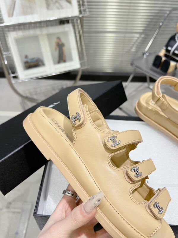 Chanel Casual Style Unisex Plain Logo Sandal - Image 7