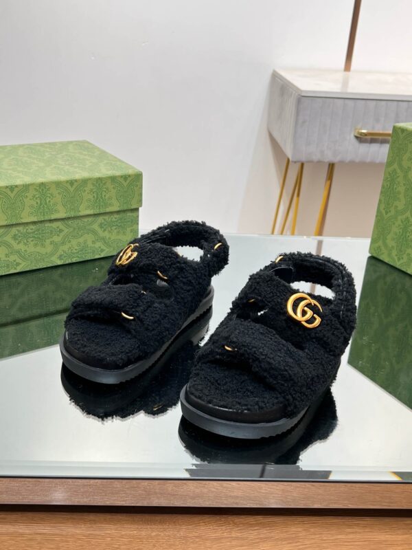 Gucci Merino Wool Sandals - Image 6