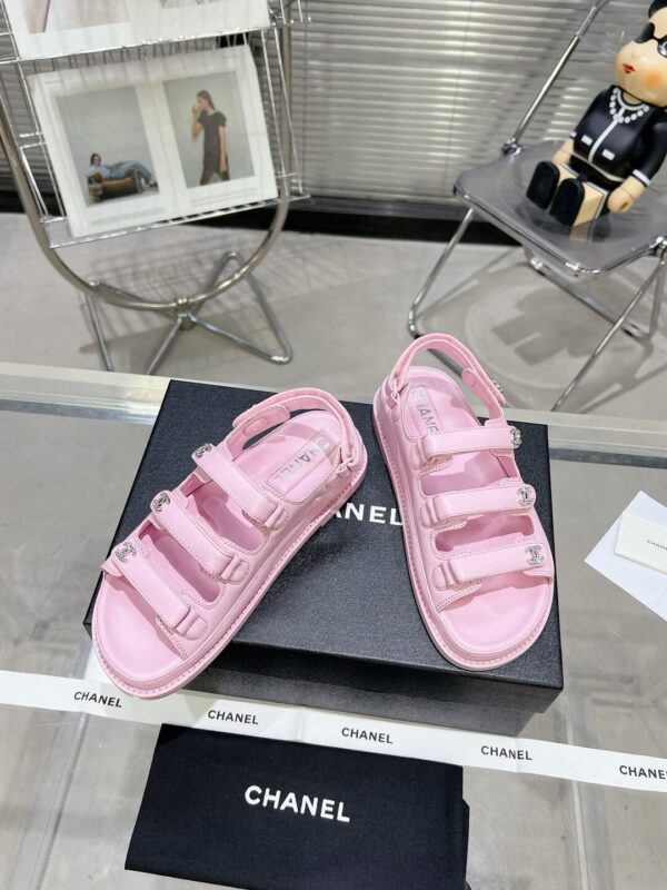 Chanel Casual Style Unisex Plain Logo Sandal - Image 5